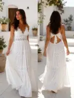 Elegant Embroidered Summer Maxi Dress