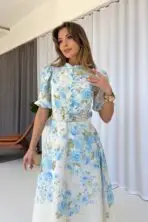 Élise Floral Midi Dress - Image 6