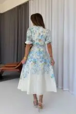 Élise Floral Midi Dress - Image 4