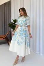 Élise Floral Midi Dress - Image 5