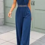 Summer Jumpsuit with Wide Legs